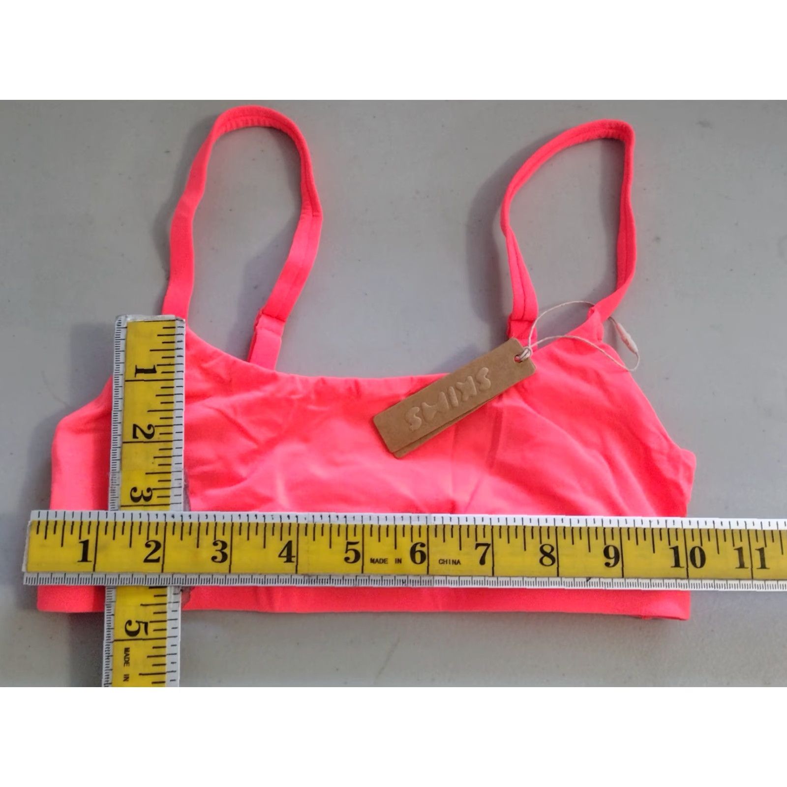 SKIMS SKIMS Bralette Shirt Women XS Nectarine Fits Everybody Scoop Neck Bralette Bra XXS 2XS Size ONE SIZE - 4 Thumbnail