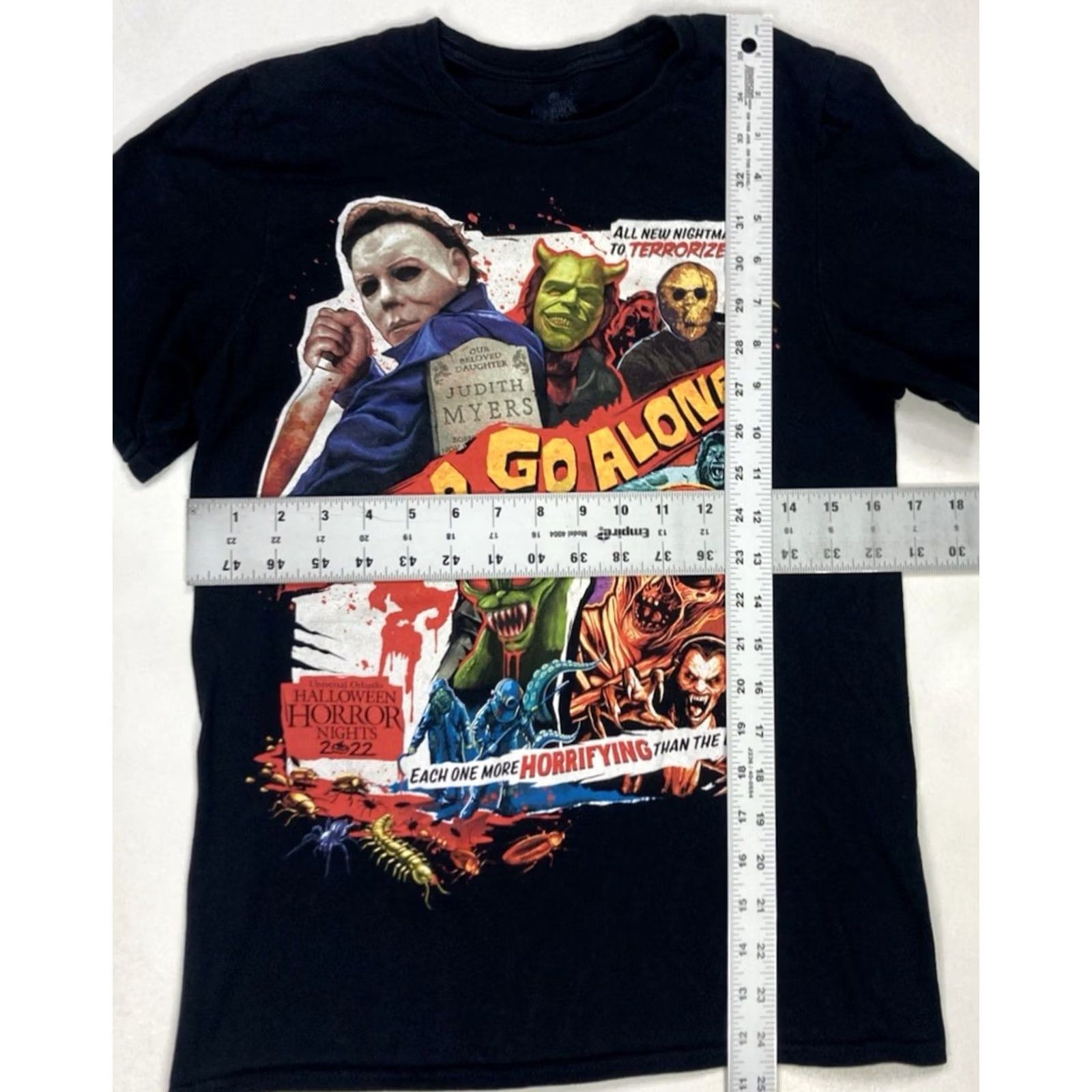 Vintage VINTAGE Universal Studios Halloween Horror Nights 2022 Graphic T-shirt Women Small Black Size S / US 4 / IT 40 - 5 Thumbnail