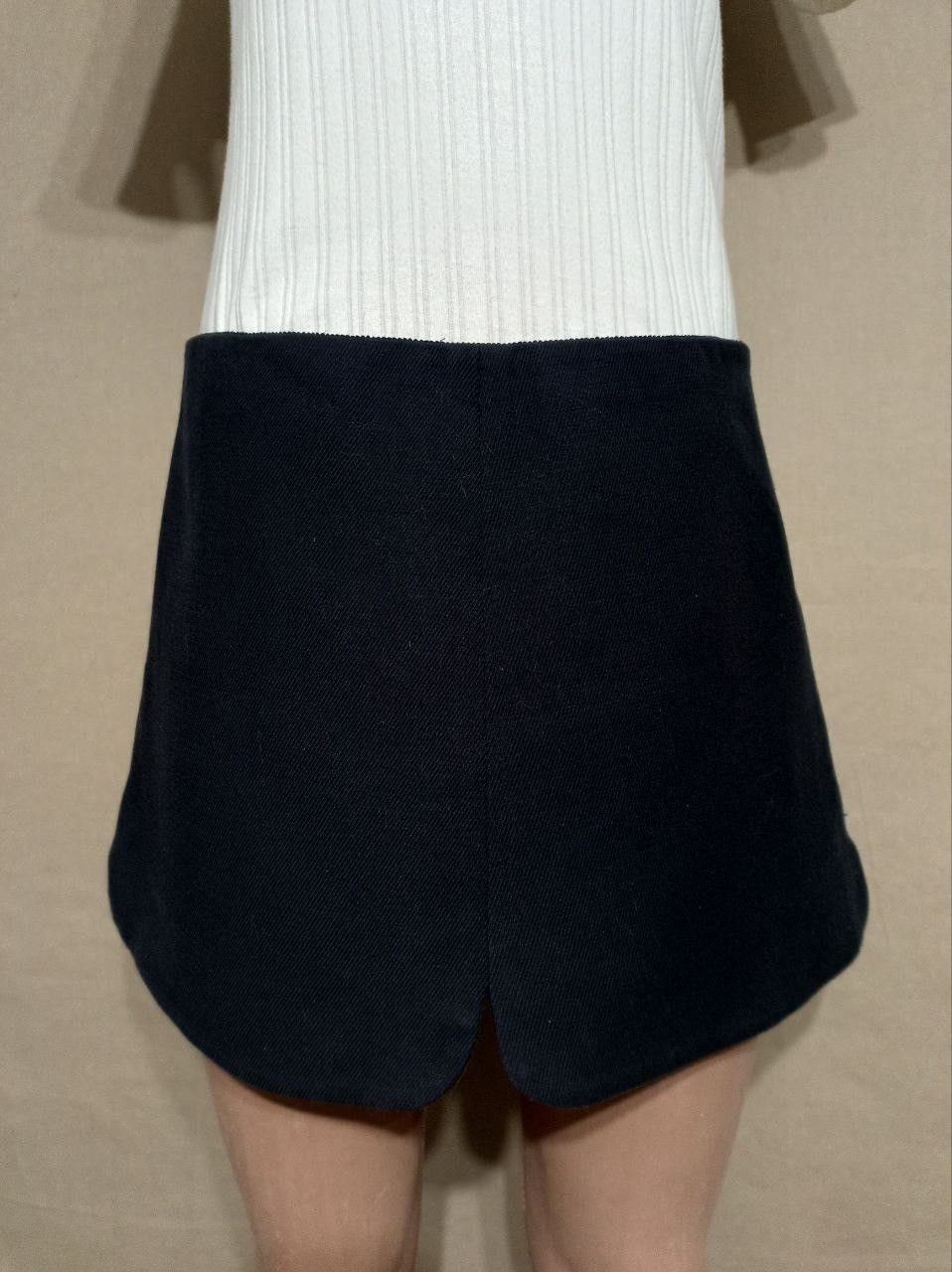 Miu Miu MIU MIU by Prada Cotton Black Mini Skirt Size EU 40 Size 27" / US 4 / IT 40 - 1 Thumbnail