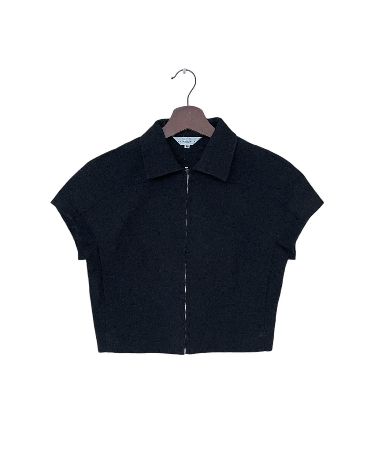 Balenciaga Vintage Brand Balenciaga Crop Top 1990s Size XS / US 0-2 / IT 36-38 - 1 Thumbnail