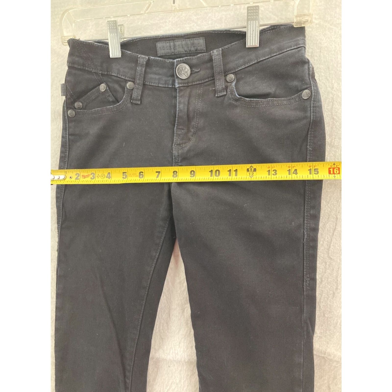 Vintage Rock & Republic Jeans Cassandra 2M Black Denim Bootcut Regular Size 26" / US 2 / IT 38 - 4 Thumbnail