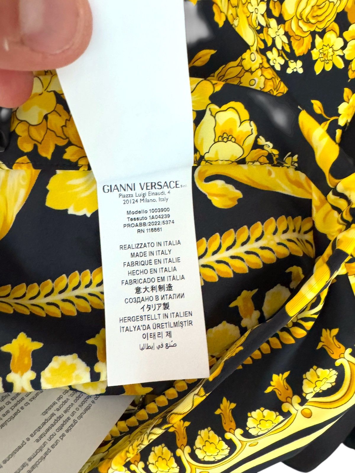Versace Versace black gold Baroque stretch leggings - size S Size 27" / US 4 / IT 40 - 5 Thumbnail