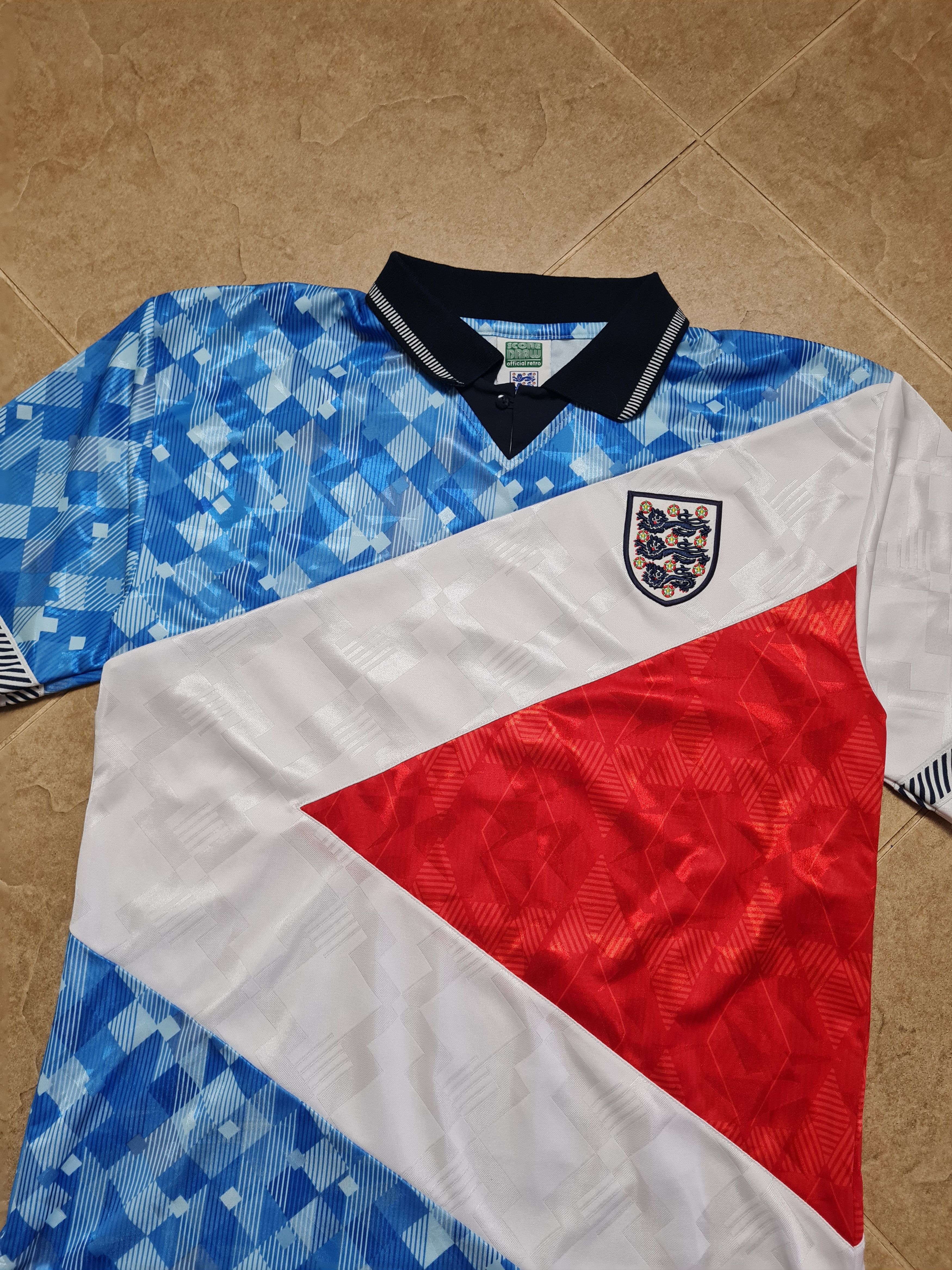 Other England Retro Remake Special Football Jersey Score Draw Size US L / EU 52-54 / 3 - 11 Thumbnail