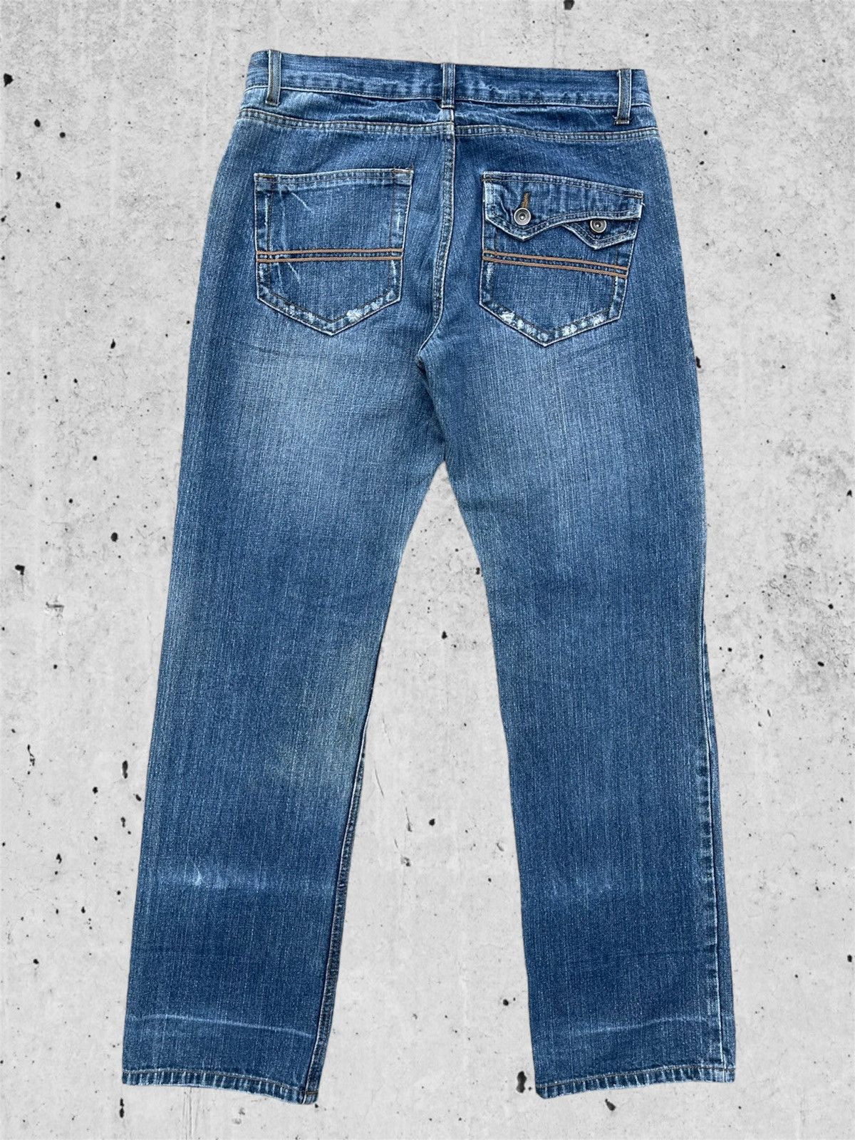Japanese Brand 🔥 Nylaus Distressed Denim Streetwear W32🔥 Size US 32 / EU 48 - 9 Thumbnail