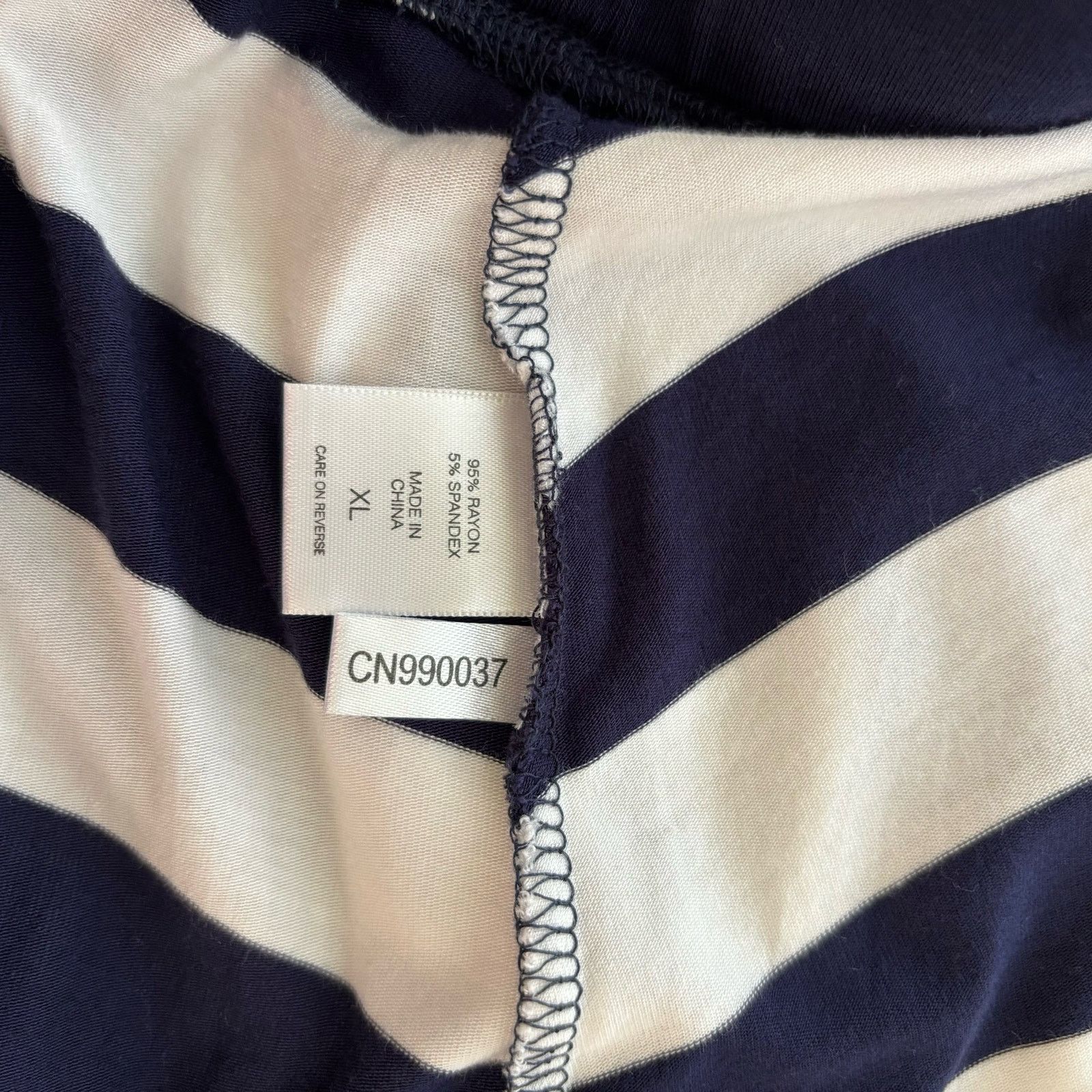 Other Design History Gray and White Striped Maxi Skirt Size XL Size 38" / US 16 / IT 52 - 7 Thumbnail