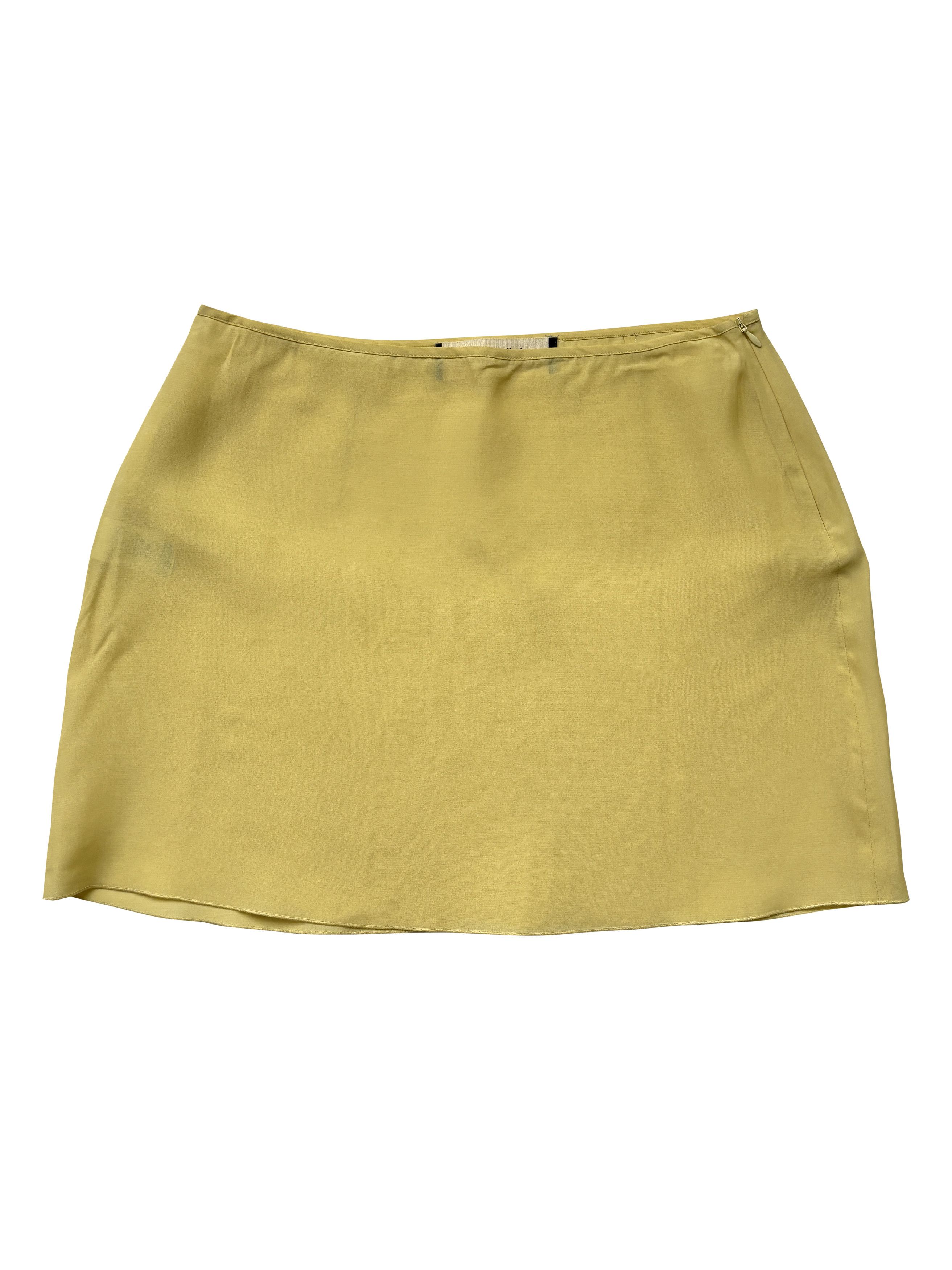 Marni ⚡️QUICK SALE⚡️Marni Yellow Viscose Mini Skirt Size 30" / US 8 / IT 44 - 1 Thumbnail