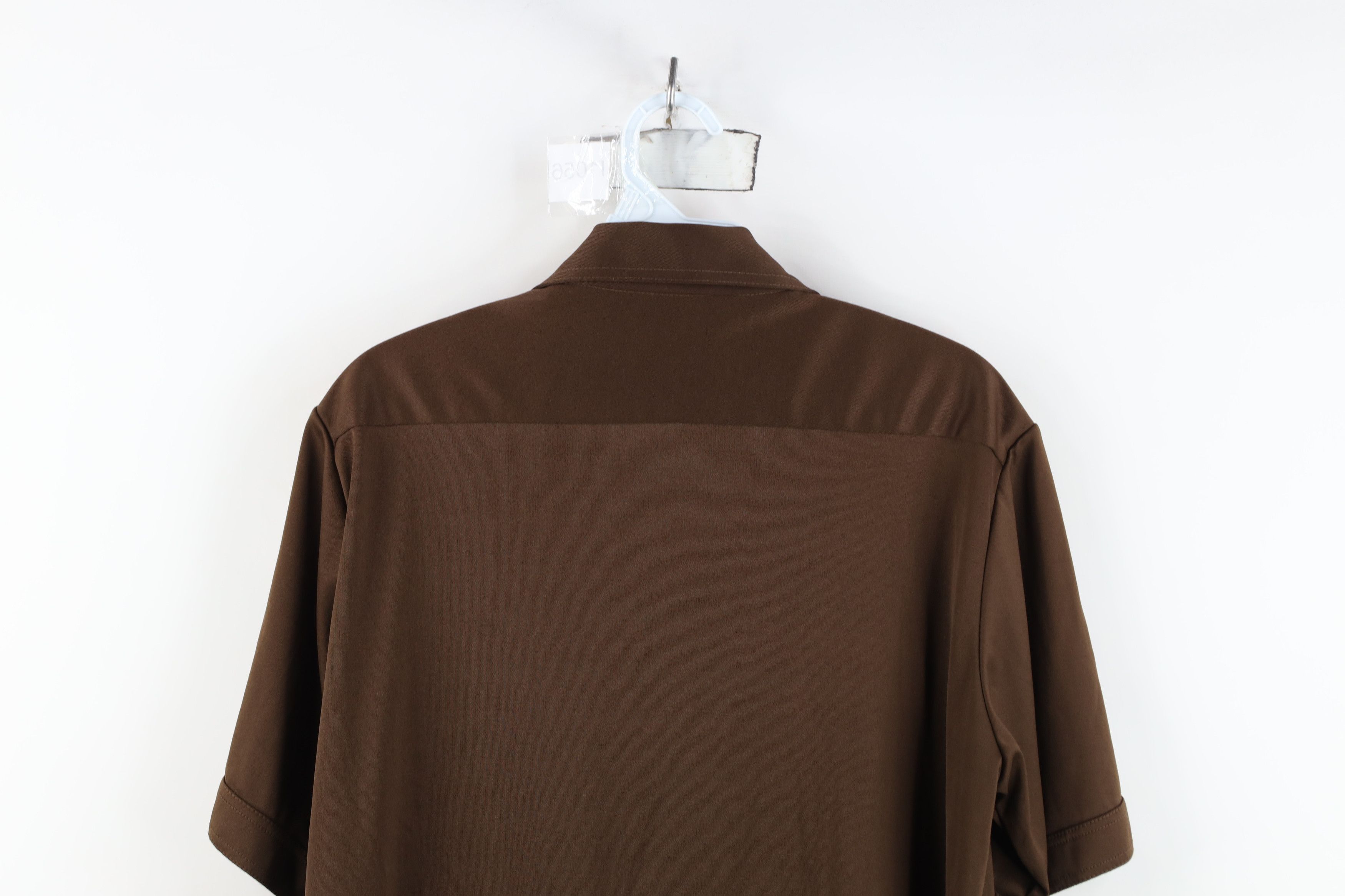 Vintage Vintage 70s Streetwear Short Sleeve Collared Button Shirt Size US L / EU 52-54 / 3 - 12 Thumbnail