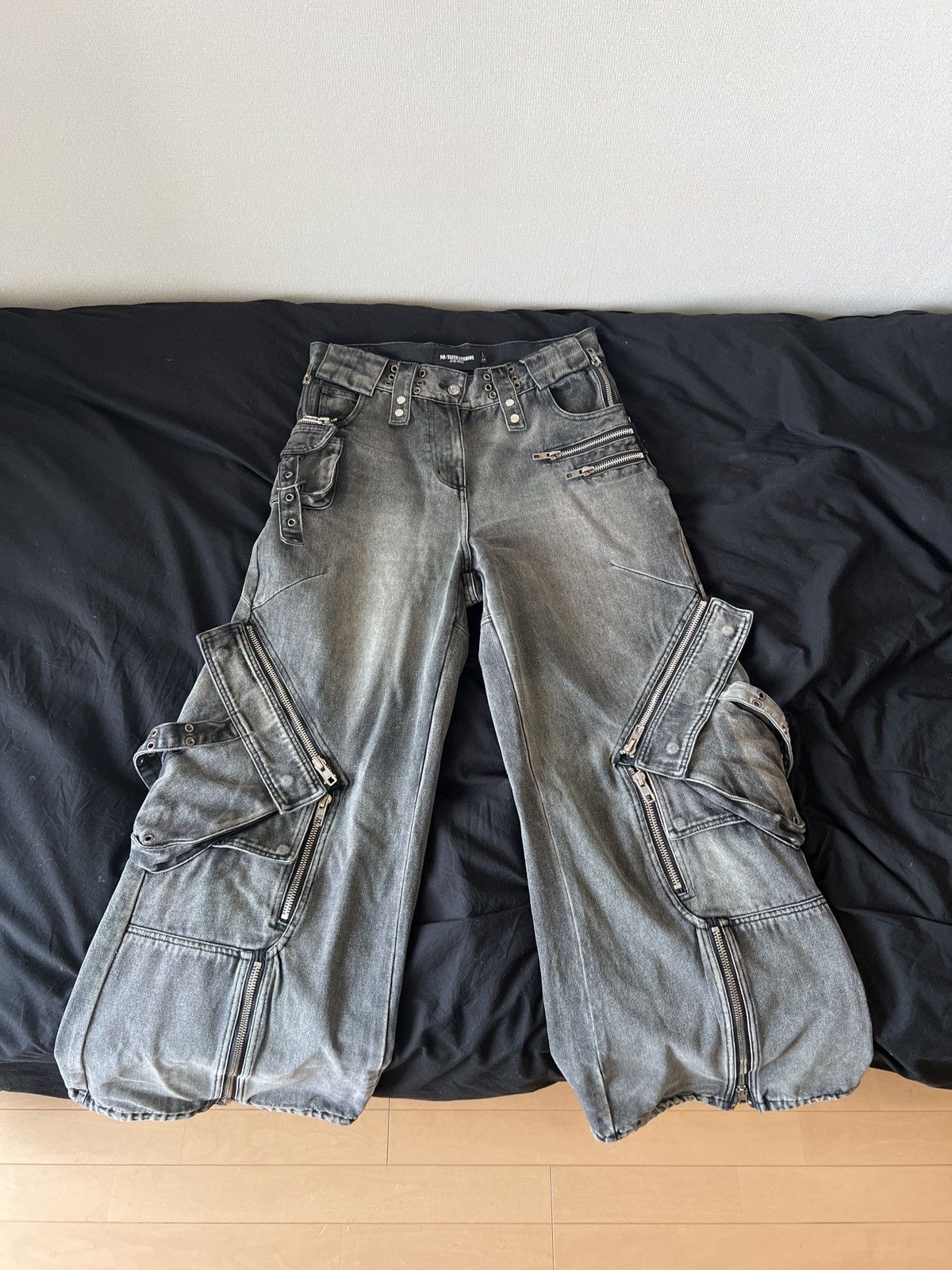 No Faith Studios NFS black dune denim ! S size | Grailed