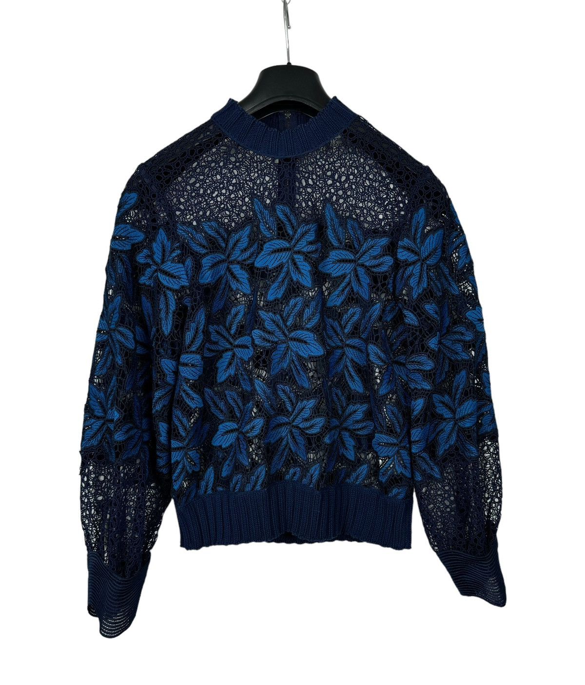 Sea New York Crotchet Sweater Mesh Embroidered size M