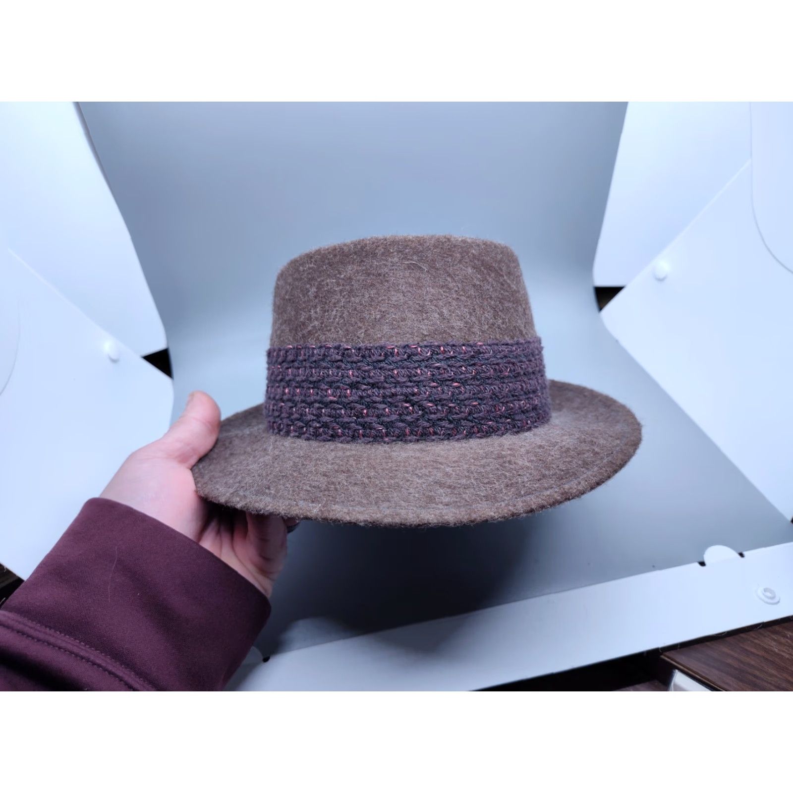 Vintage VINTAGE The Elf on the Shelf Fedora Hat 6 7/8 Brown 100% Wool USA Size ONE SIZE - 5 Thumbnail