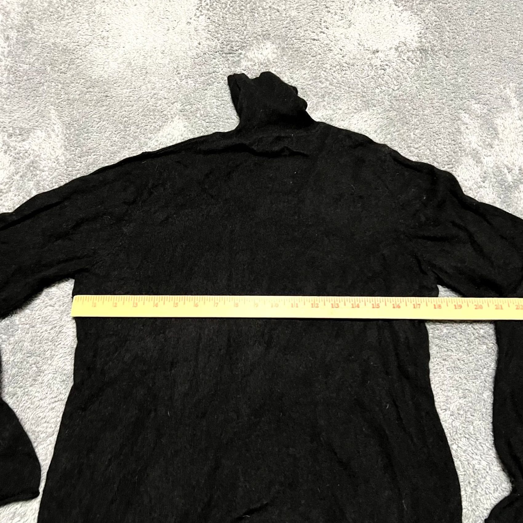 Vintage Magaschoni Sweater Womens Large Petite Black 100% Cashmere Turtleneck Pullover PL Petite Women Mens? Size L / US 10 / IT 46 - 4 Thumbnail