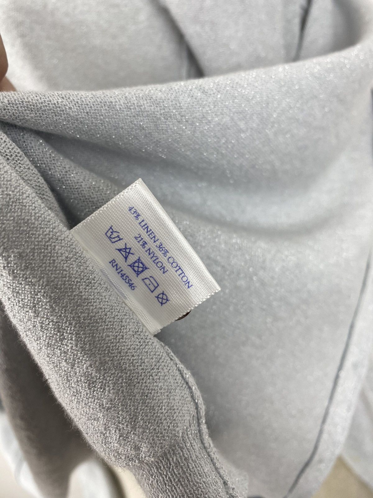 Vintage Women’s BRORA Cardigan Sweater Linen/Cotton/Nylon size 10 Size L / US 10 / IT 46 - 8 Thumbnail