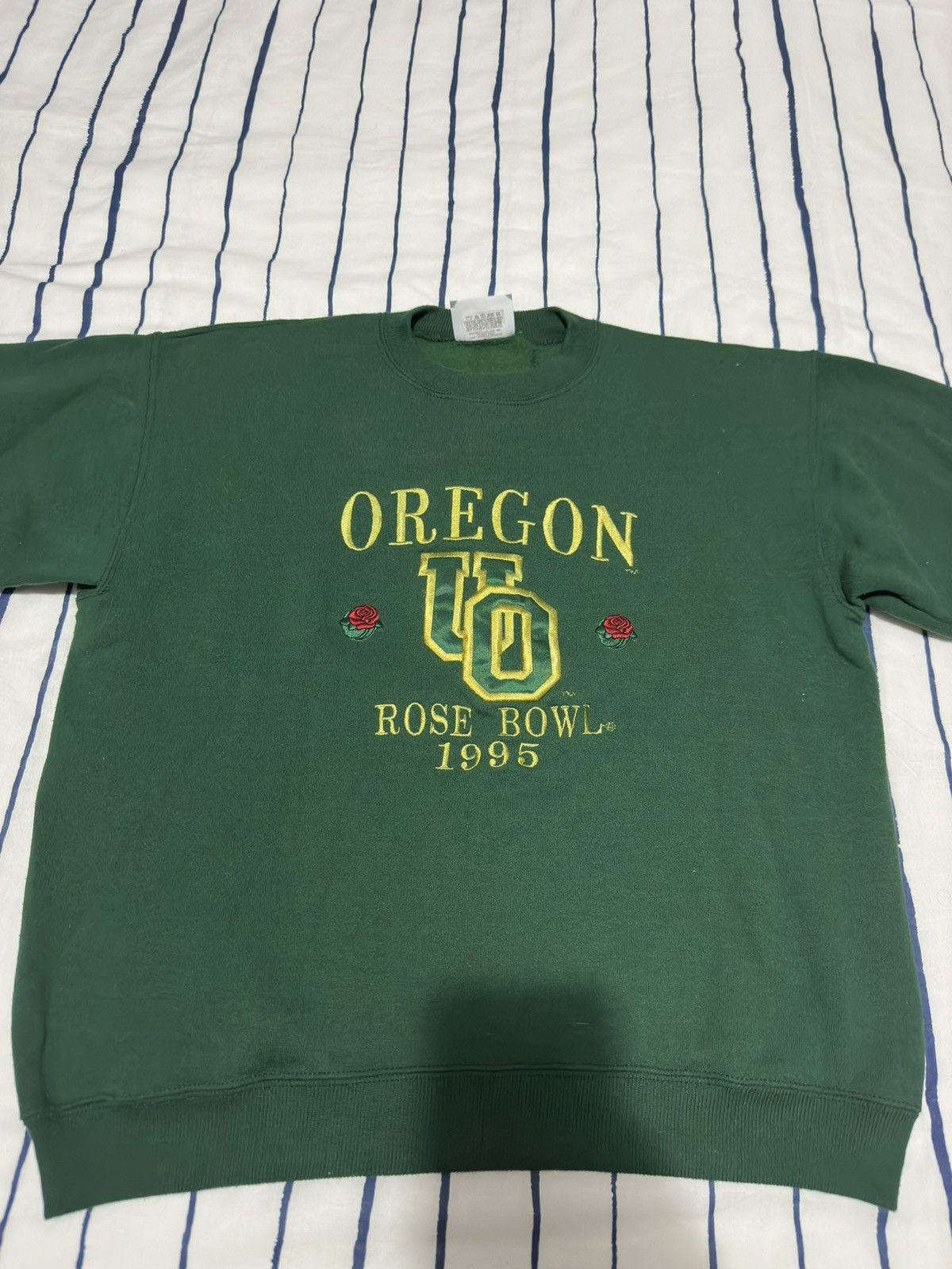 VINTAGE 1995 OREGON DUCKS RARE ROSE BOWL CREWNECK