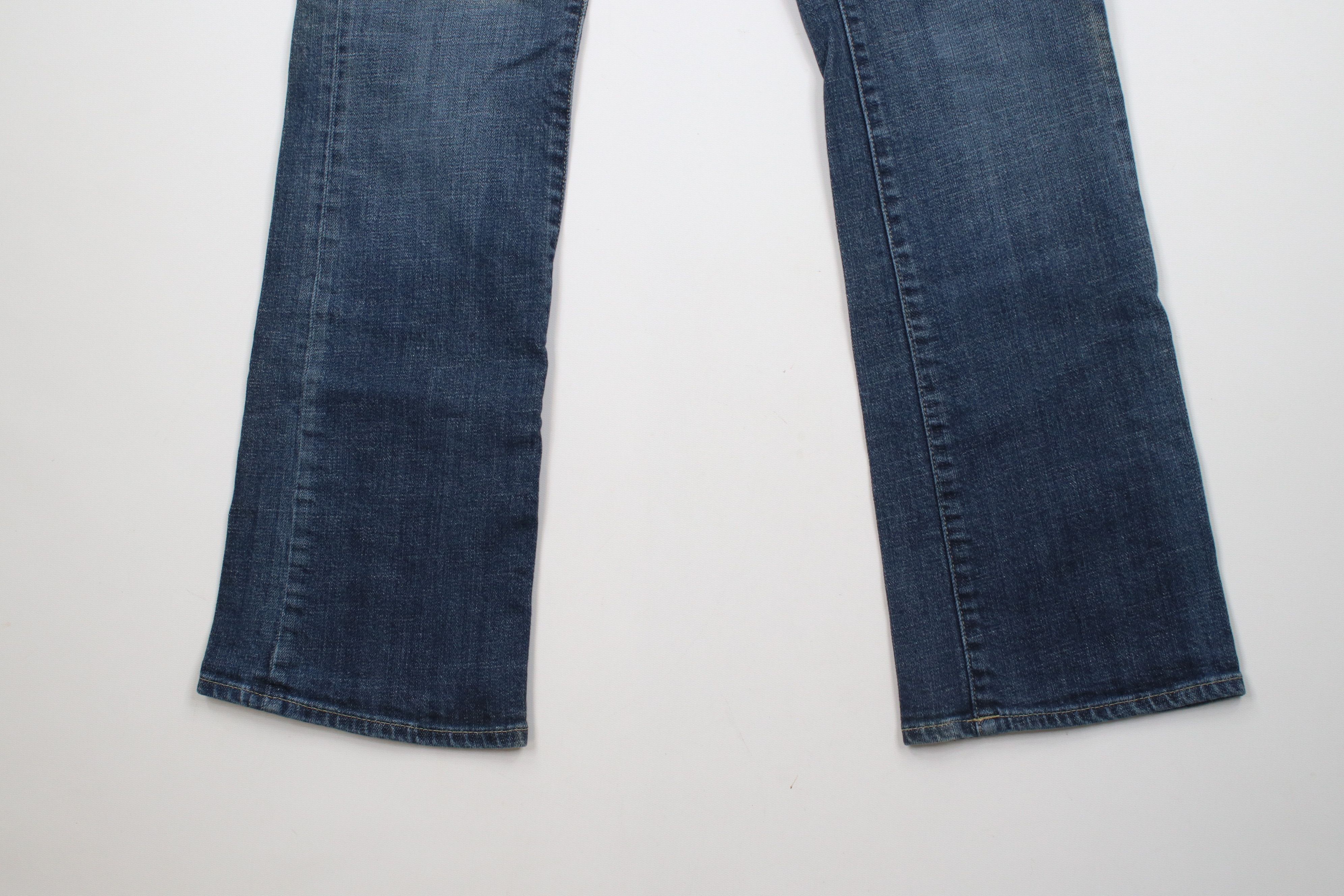 J.Crew × Vintage Vintage Y2K J Crew Stretch Flared Bootcut Denim Jeans Blue Size 28" / US 6 / IT 42 - 4 Thumbnail