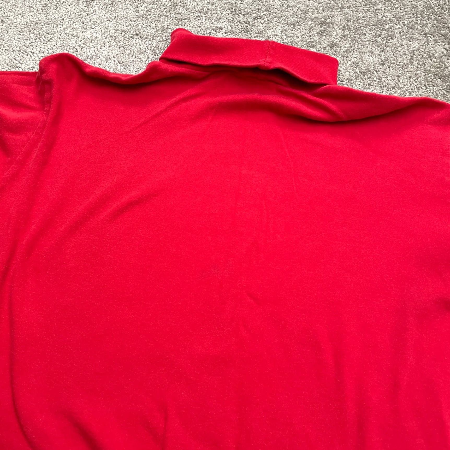 Lands' End VINTAGE Lands' End Turtleneck Shirt Womens Large Red Long Sleeve Cotton Casual Size L / US 10 / IT 46 - 5 Thumbnail