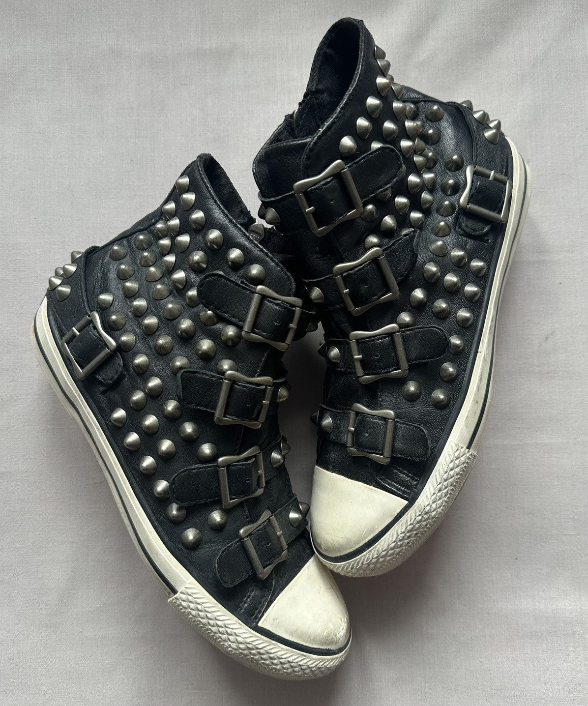 ASH × Japanese Brand Ash Vintage Studded Hi-Top Converse Punk