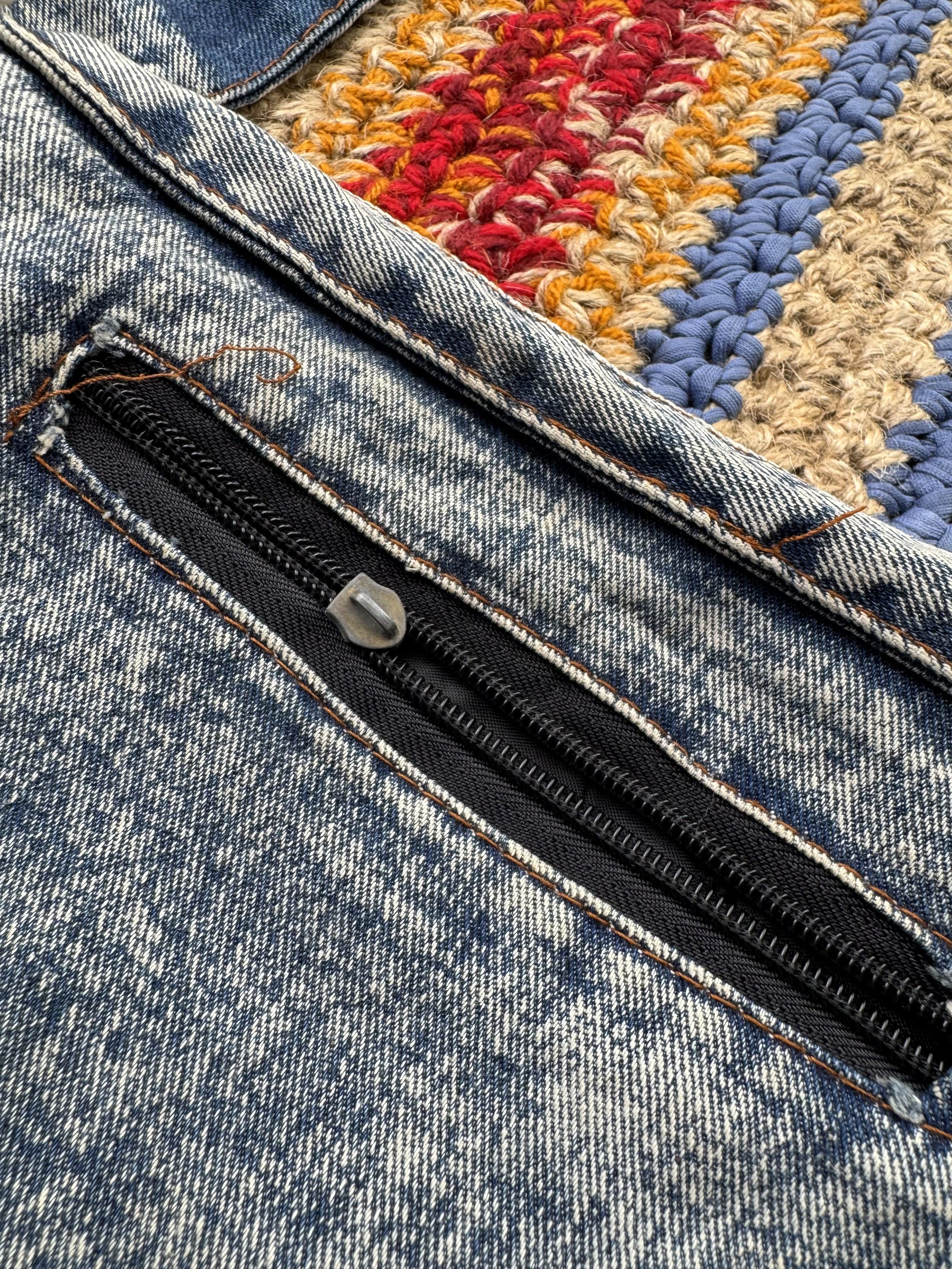 Vintage Vintage Distressed Denim Bag (E4) Size ONE SIZE - 8 Thumbnail