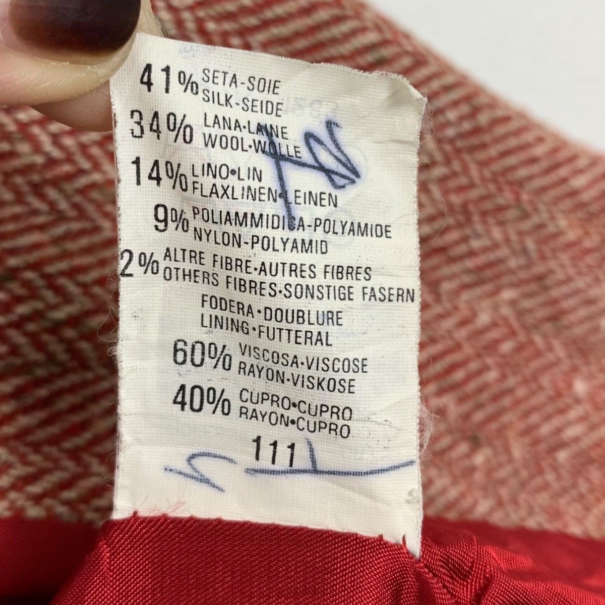 Vintage Vintage PENNYBLACK ITALY Herringbone Buttons Blazer Coat Size S / US 4 / IT 40 - 6 Thumbnail
