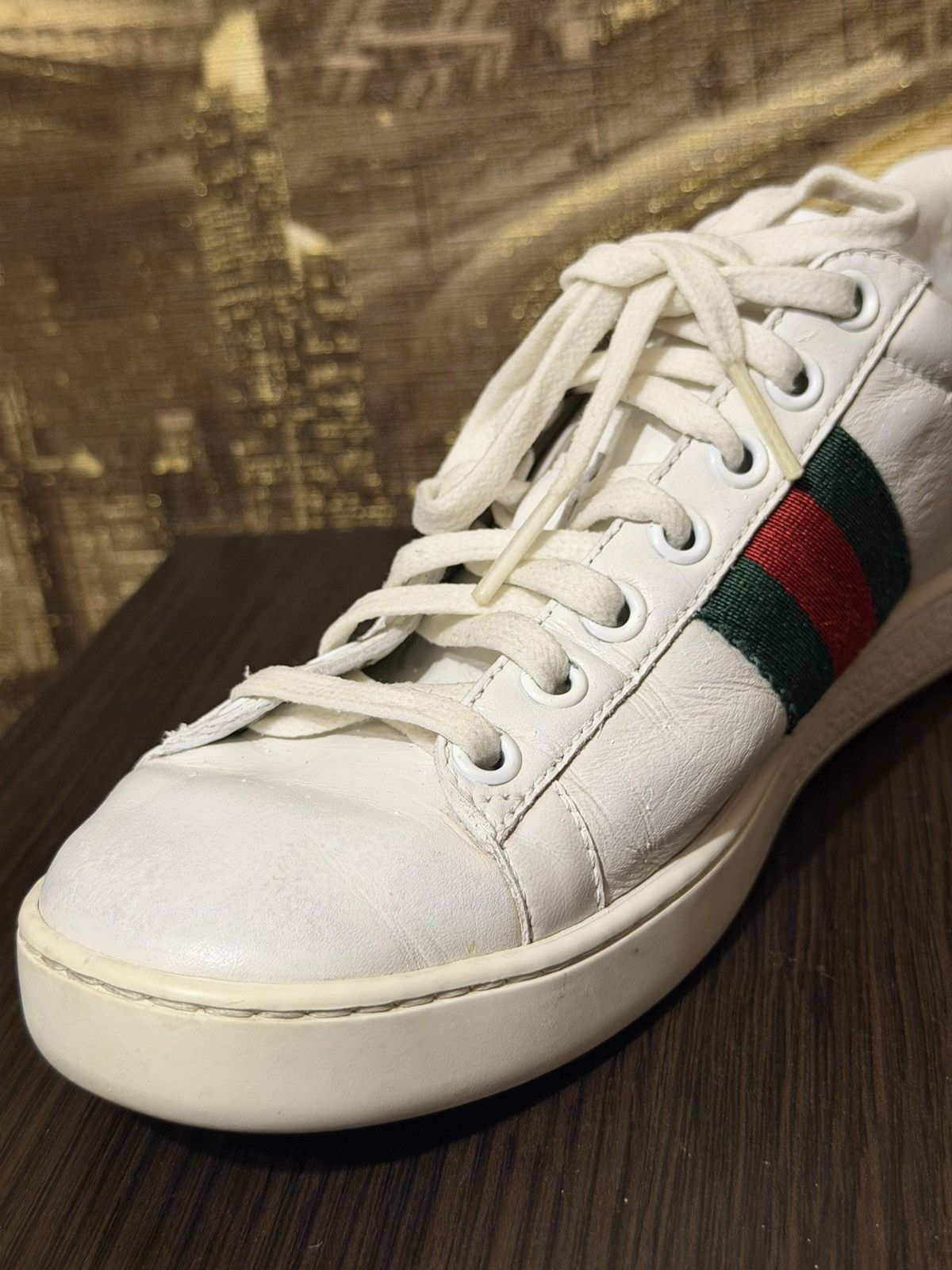 Gucci Gucci ACE Studded Pearl Size 35 1/2 Size US 5.5 / IT 35.5 - 17 Thumbnail