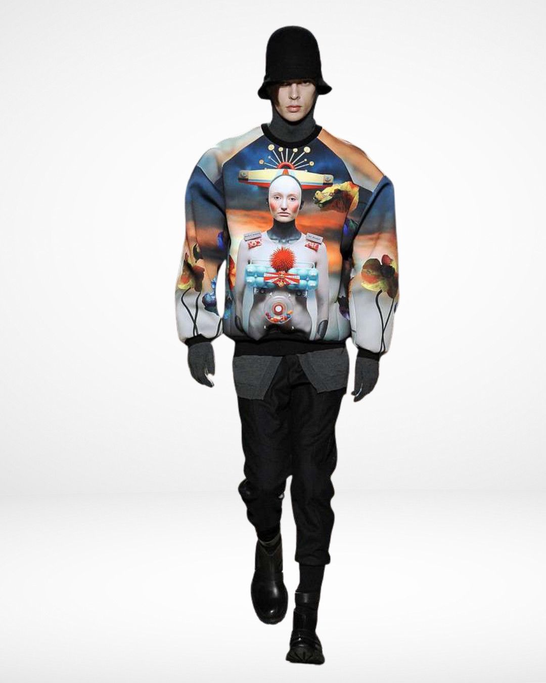 Juun.J Alexander Felix FW12 13 Queens Queen Happy Graphic Shirt Size US M / EU 48-50 / 2 - 2 Thumbnail