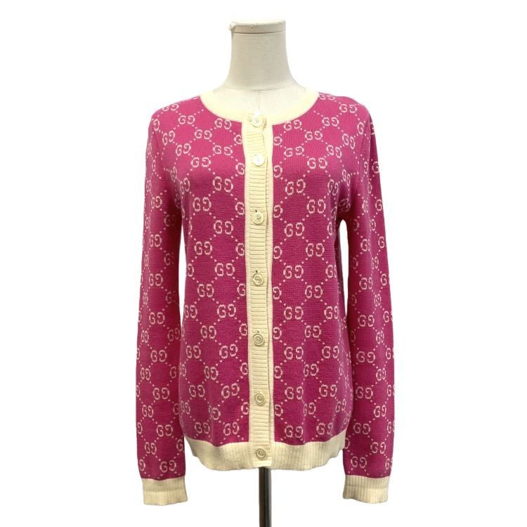 Gucci Gucci GG Pattern Cotton Cardigan Size S Size S / US 4 / IT 40 - 1 Thumbnail