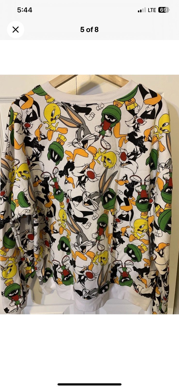 Other Looney Tunes womens XXL 19 junior sweatshirt all over print Size XXL / US 16-18 / IT 52-54 - 9 Thumbnail