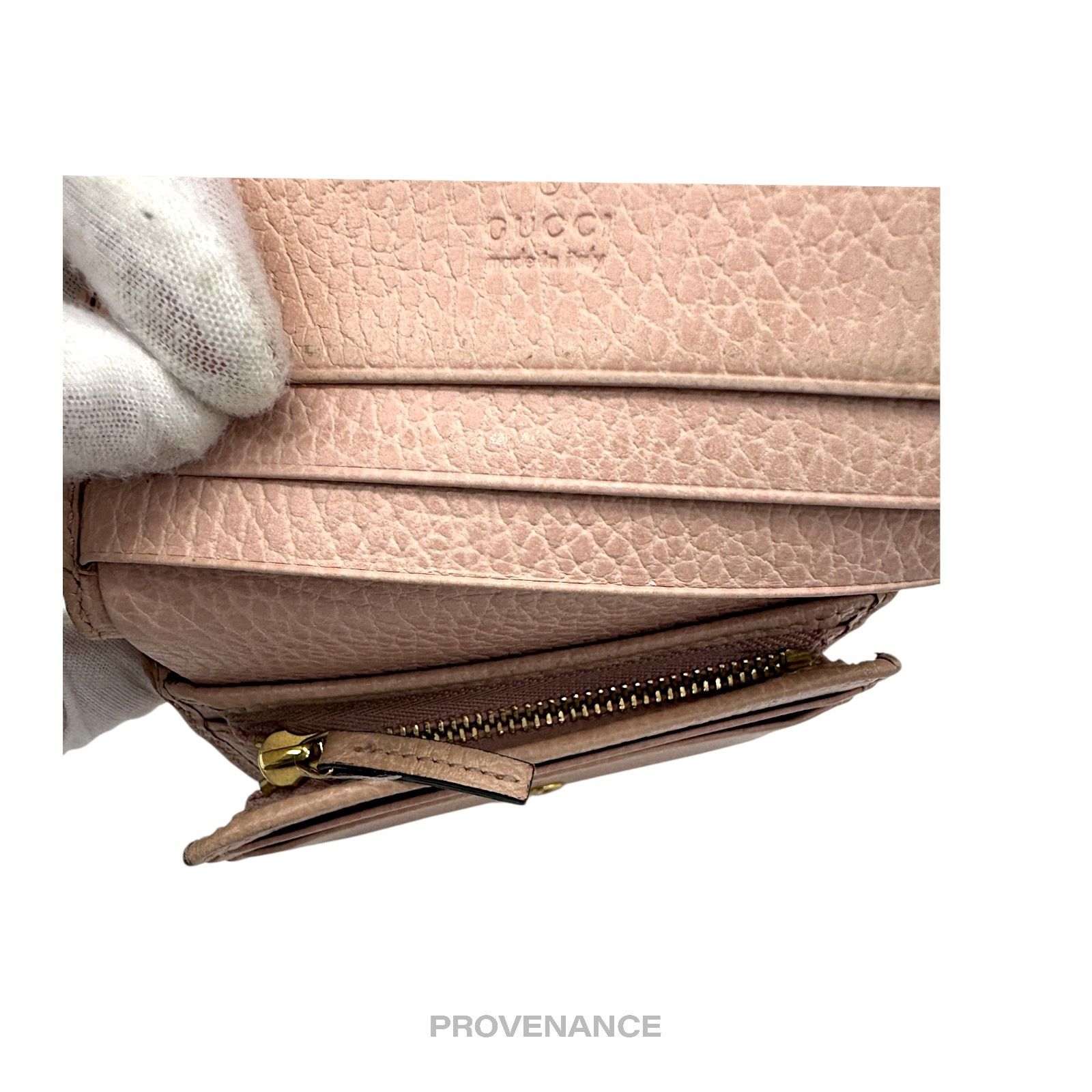 Gucci 🔴 Gucci GG Marmont Card Holder Wallet - Pink Leather Size ONE SIZE - 7 Thumbnail