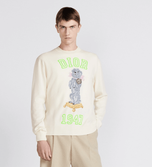 Dior o1w1db11225 483M64 Bobby Sweater in Ecru Size US M / EU 48-50 / 2 - 4 Thumbnail