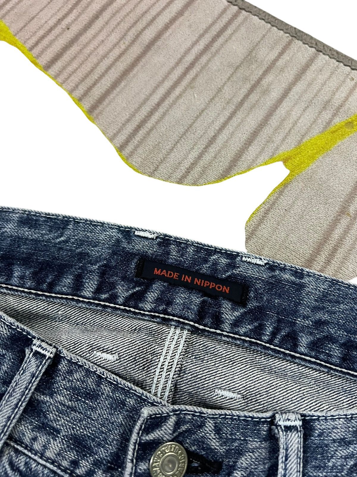 Japanese Brand 💥Flare💥Vintage Blue Way Faded Claw Jean Made In Nippon Size US 32 / EU 48 - 10 Thumbnail