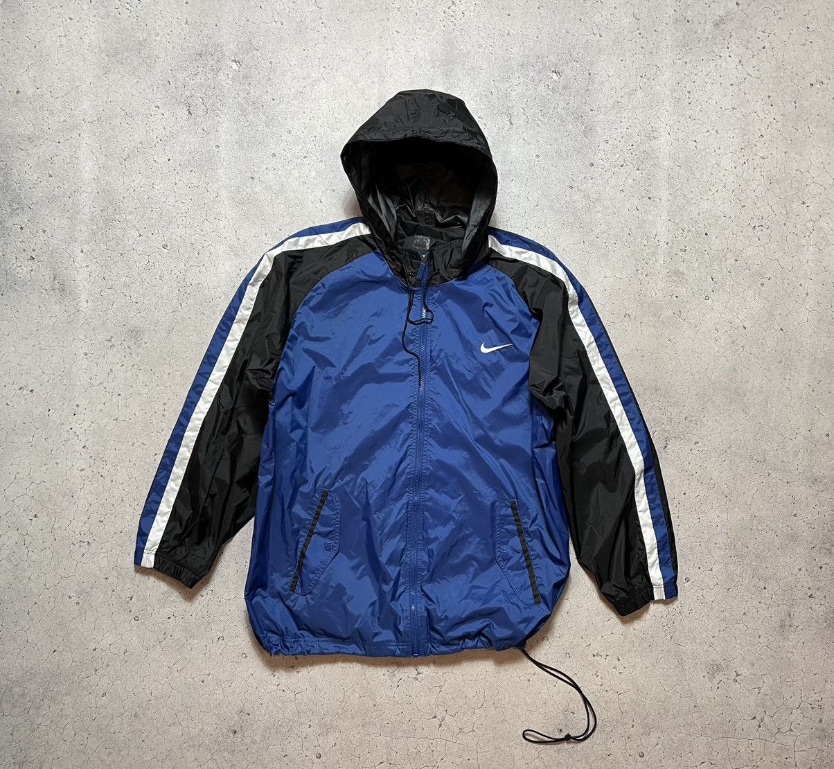 Nike Vintage 90s Nike Big Swoosh Retro Y2K Nylon Jacket Size US XL / EU 56 / 4 - 2 Thumbnail
