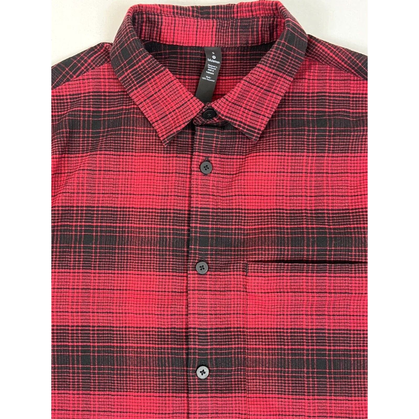 Lululemon Lululemon Mason's Peak Flannel Shirt Plaid Button-Up Mens Size S Red Size US S / EU 44-46 / 1 - 3 Thumbnail