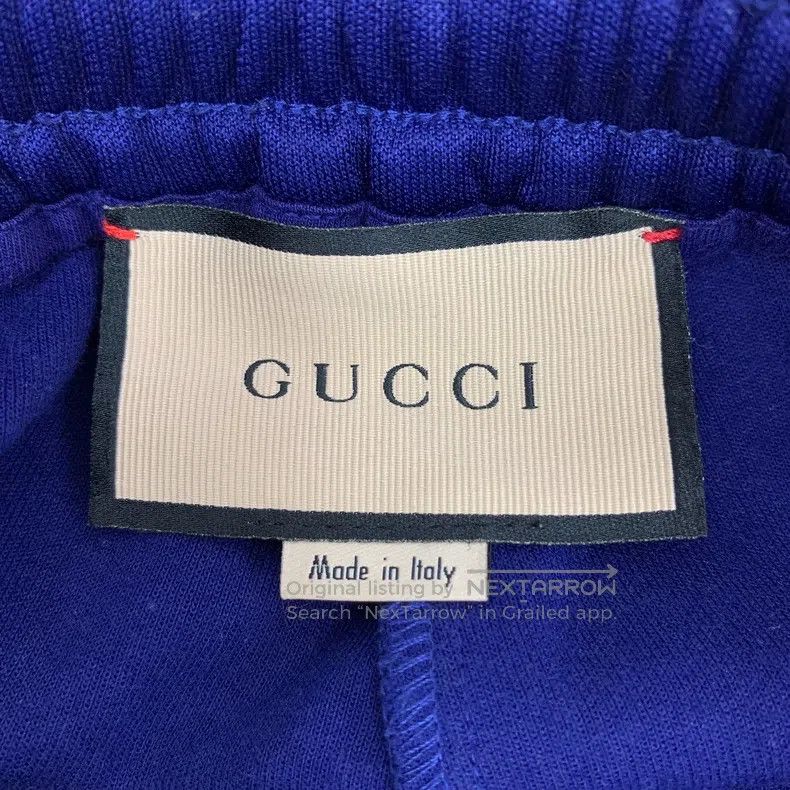 Gucci Gucci SizeS Dark blue side stripe logo embroidered cotton l Size US 29 - 6 Thumbnail