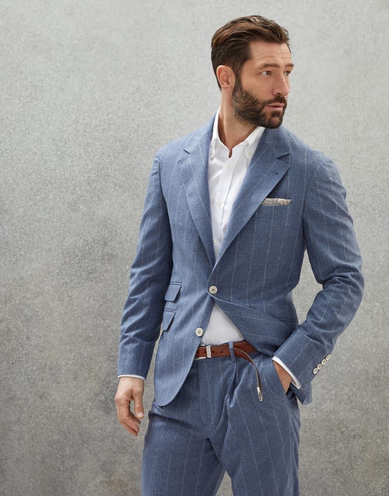 Brunello Cucinelli Jacket in Dark Blue Size US M / EU 48-50 / 2 - 1 Preview
