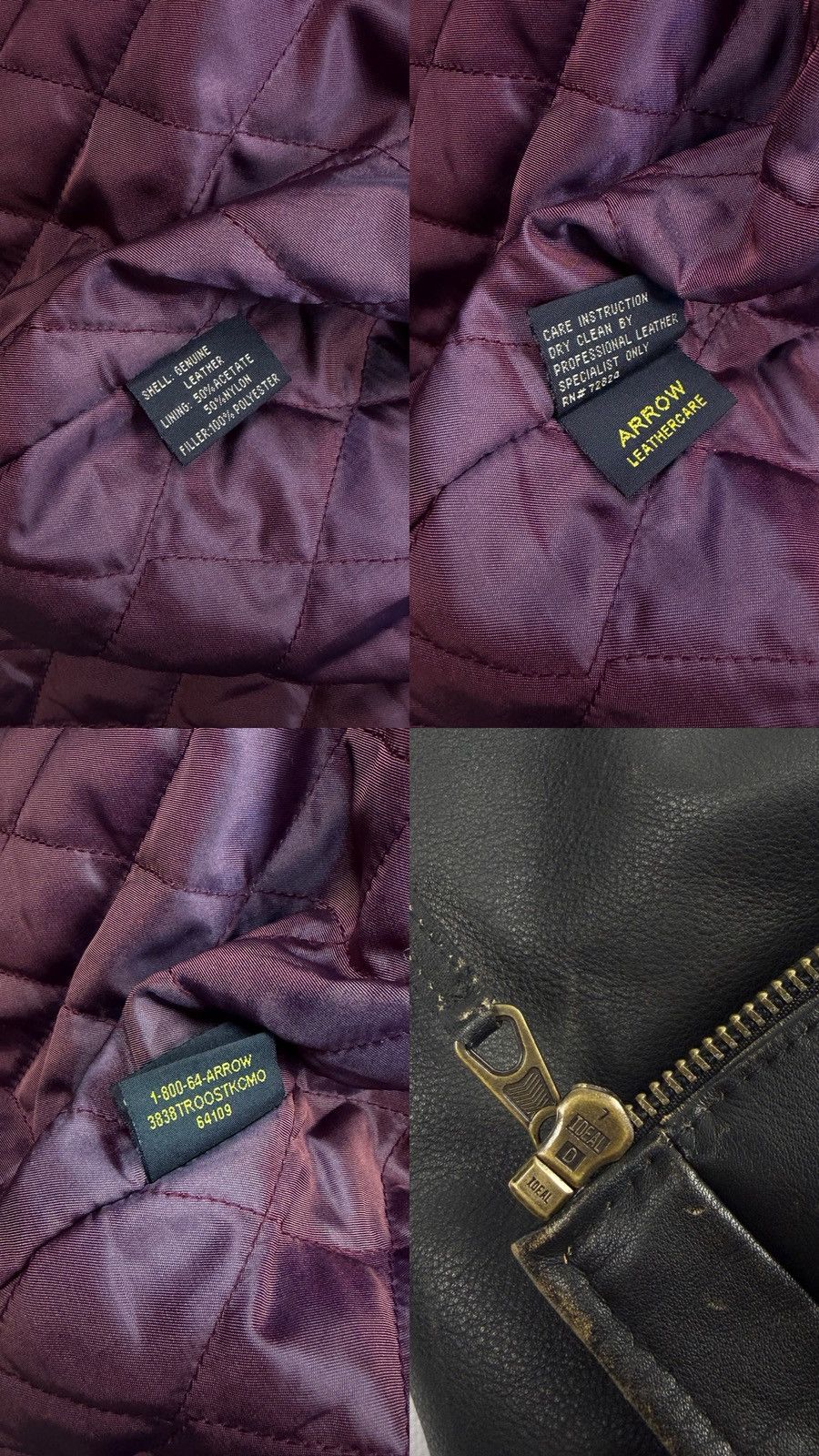 Golden Bear Golden Bear Vintage Lodi Leather Moto Jacket Mission Control Size US L / EU 52-54 / 3 - 25 Thumbnail
