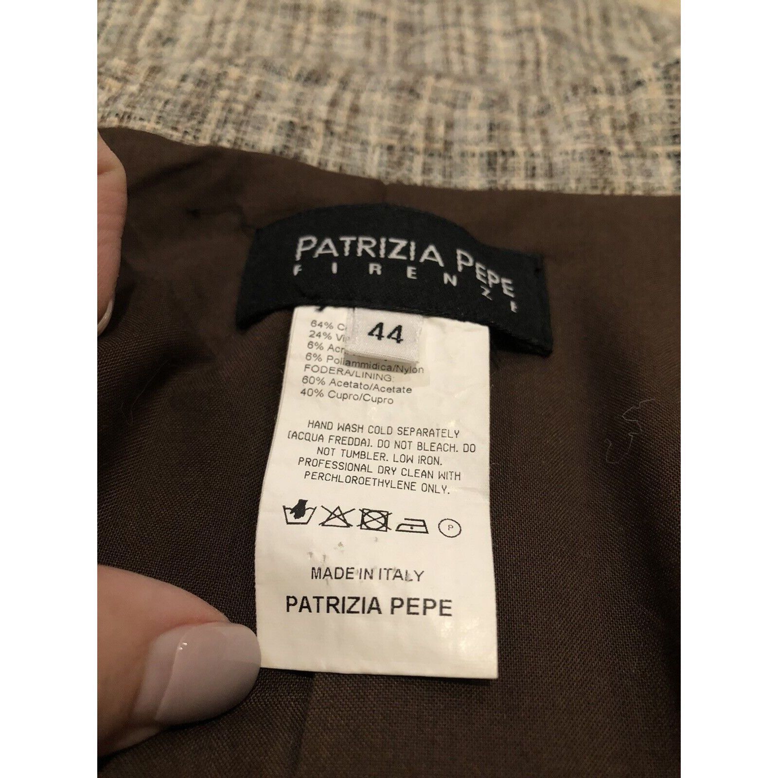 Patrizia Pepe Patrizia Pepe Beige/Brown Coat Cotton Blend Belted Size 44 I Size L / US 10 / IT 46 - 8 Thumbnail
