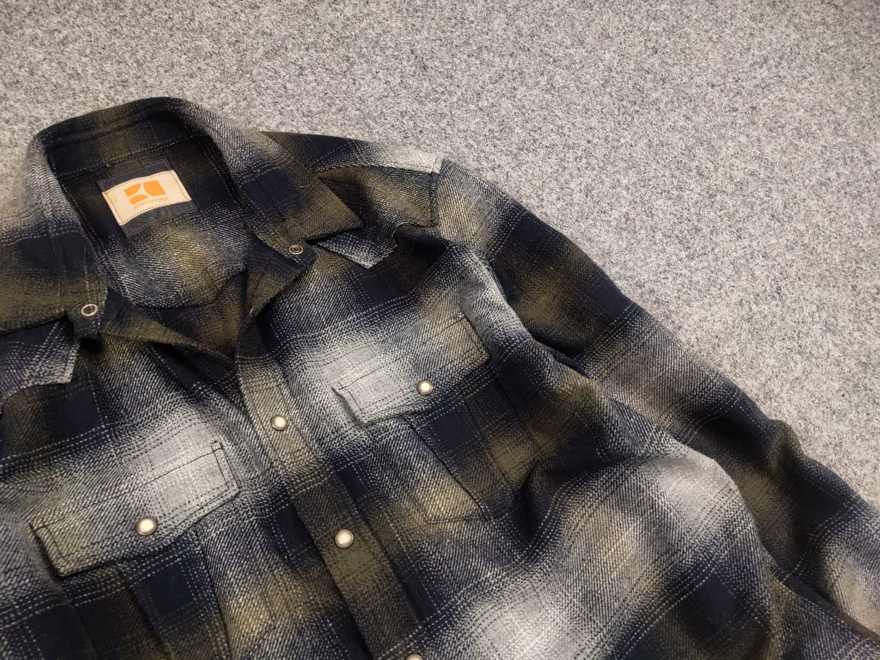 Hugo Boss Boss Orange Overshirt Flannel Checkered Wool Blend Shirt Size US XL / EU 56 / 4 - 11 Thumbnail