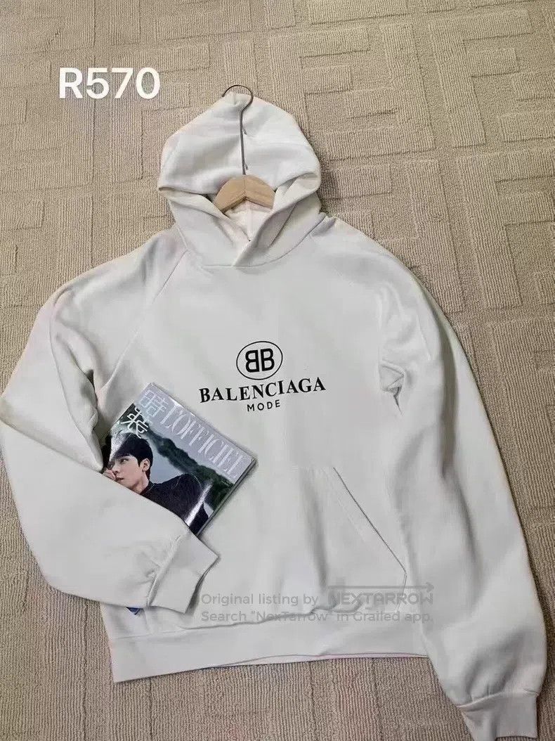 Balenciaga Balenciaga Double B Printed Logo Hoodie Size US XL / EU 56 / 4 - 1 Thumbnail