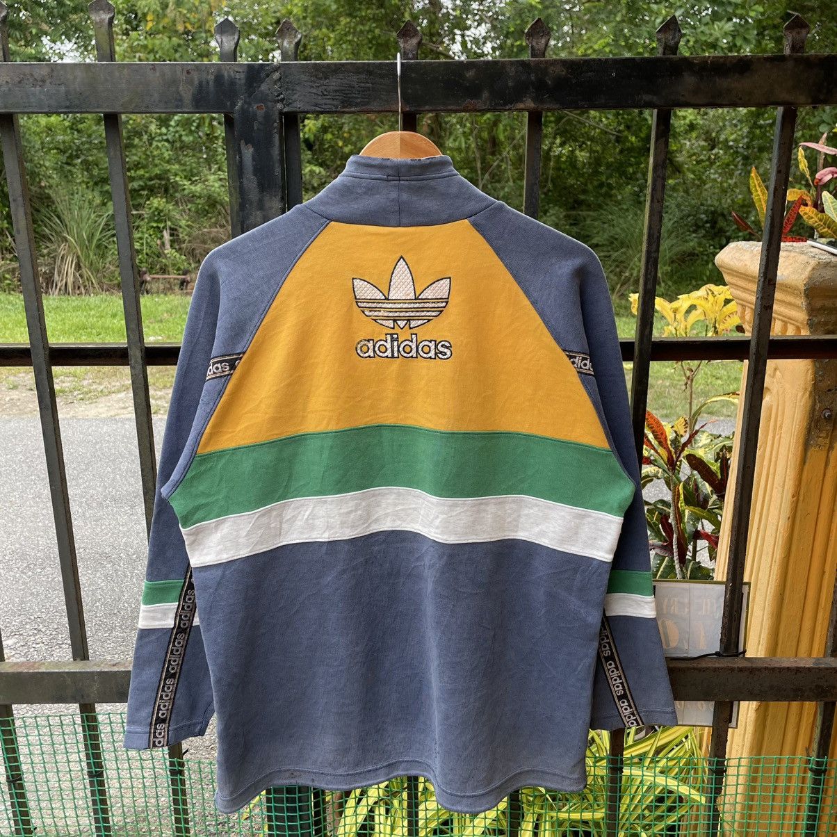Adidas × Vintage 🔥Vintage Adidas Multicolour Sun Faded Distress Sweatshirts Size US M / EU 48-50 / 2 - 2 Thumbnail