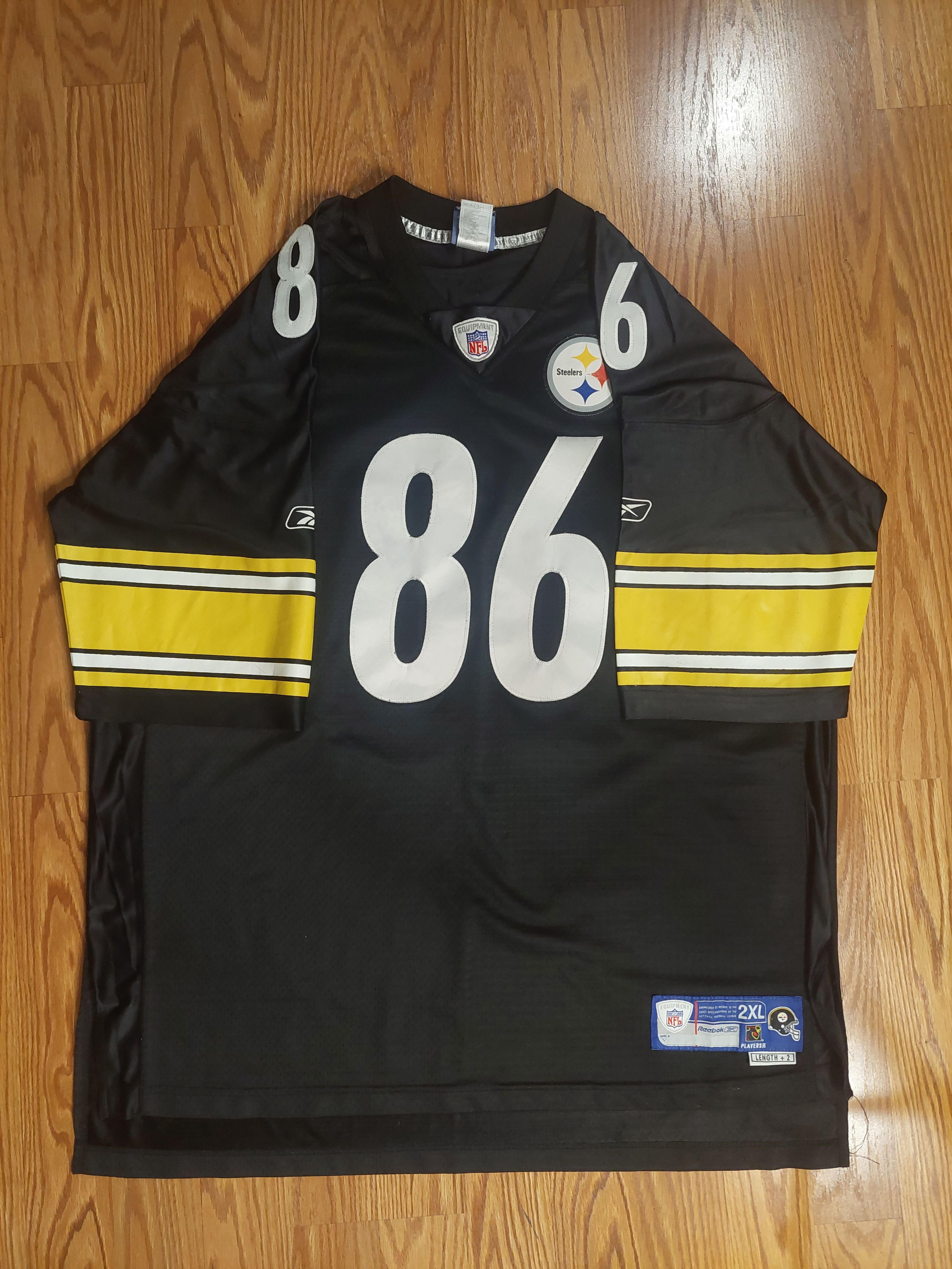 Reebok Authentic Pittsburgh Steelers HInes Ward Reebok NFL Jersery Size US XXL / EU 58 / 5 - 2 Thumbnail