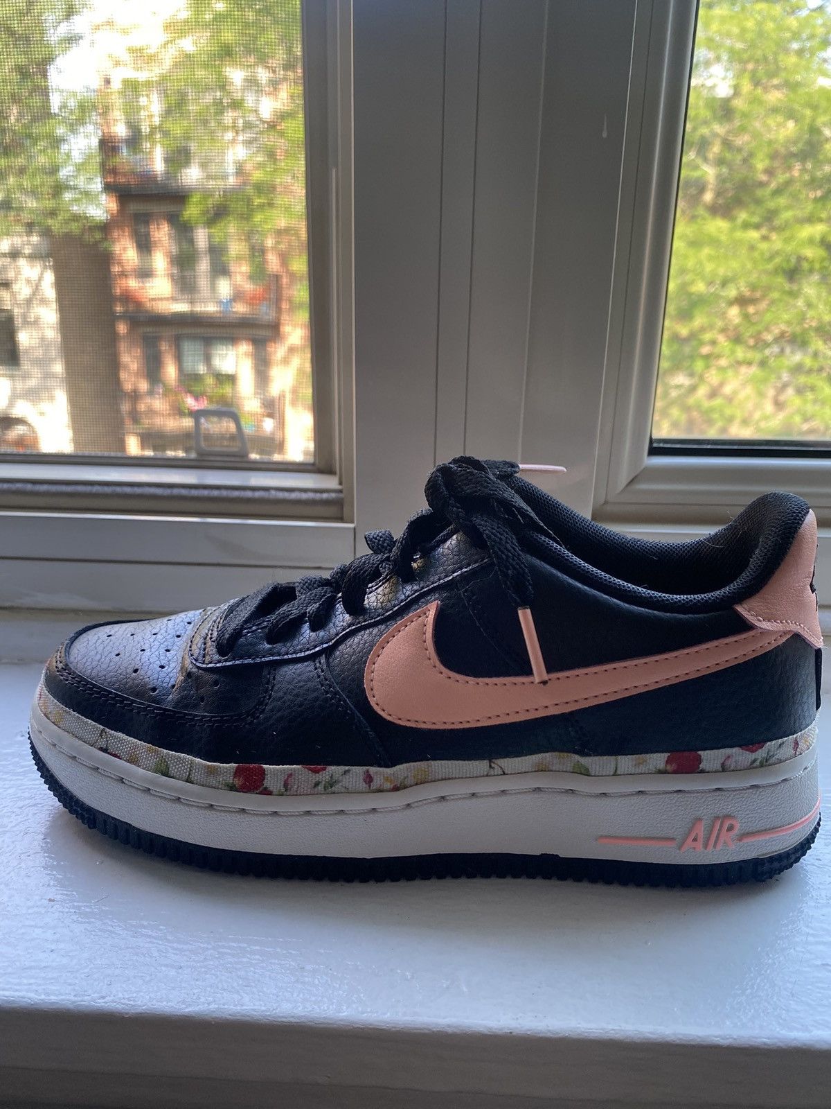 Nike Nike AF 1 Air Force 1 Low '07 floral in black and pink Size US 5.5 / IT 35.5 - 5 Thumbnail