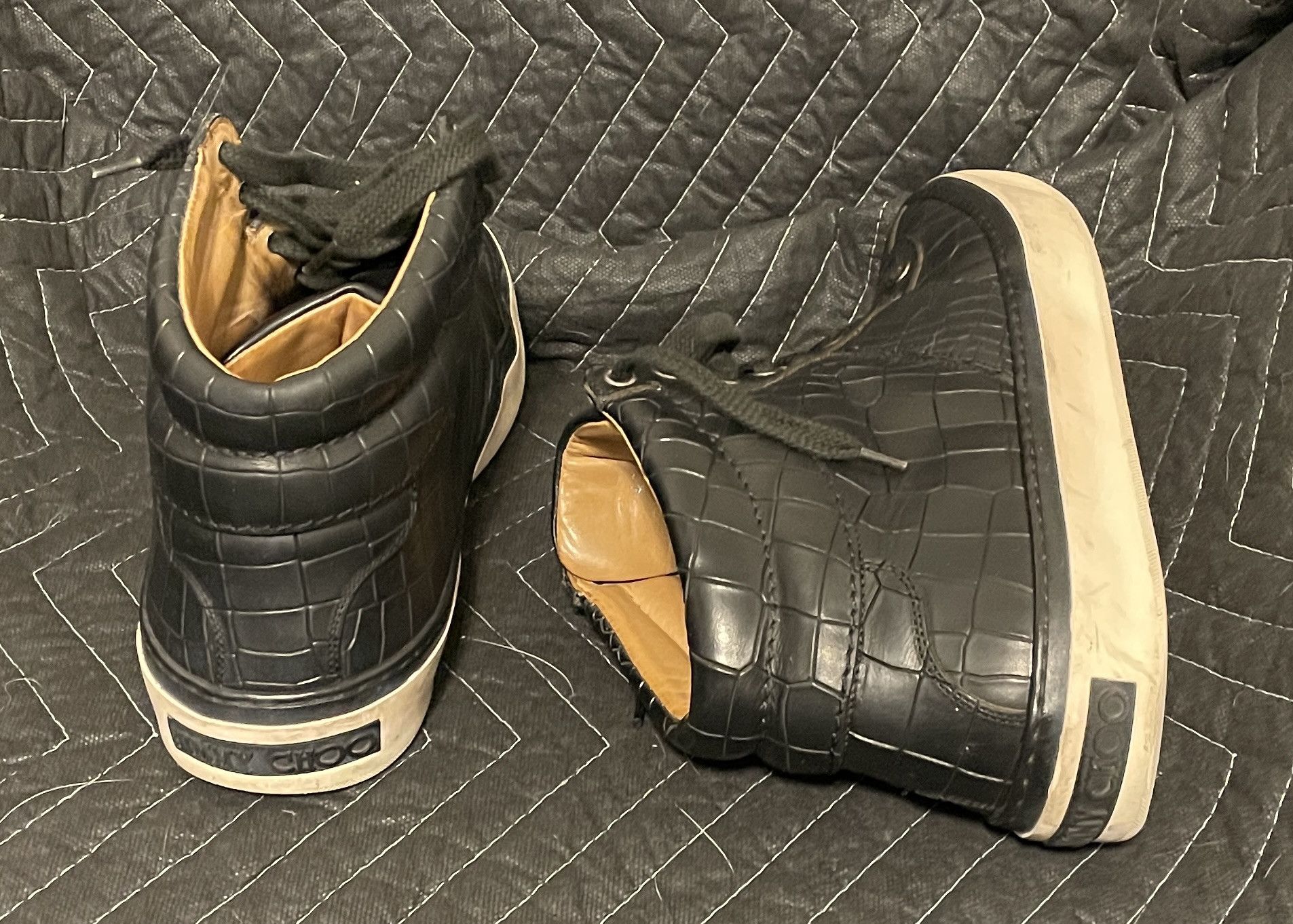 Jimmy Choo Jimmy Choo men high top snake sneakers Size US 9 / EU 42 - 7 Thumbnail