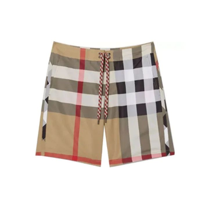 Burberry Burberry Checked Swim Shorts in Khaki Size US 30 / EU 46 - 1 Thumbnail