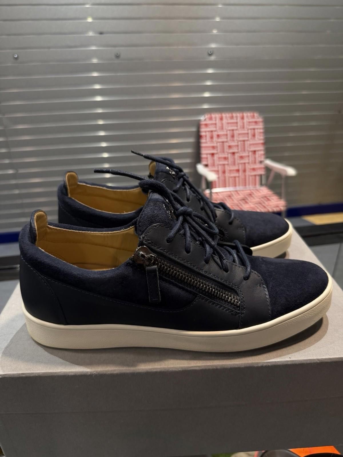 Giuseppe Zanotti Giuseppe Zanotti Frankie Blue Sneakers Size 42EU/9US Size US 9 / EU 42 - 1 Thumbnail