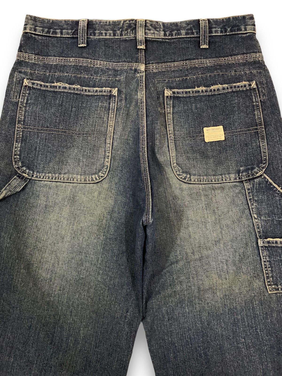 JNCO Vintage Japanese Big John Baggy Distressed Carpenter Jeans Size US 34 / EU 50 - 11 Thumbnail