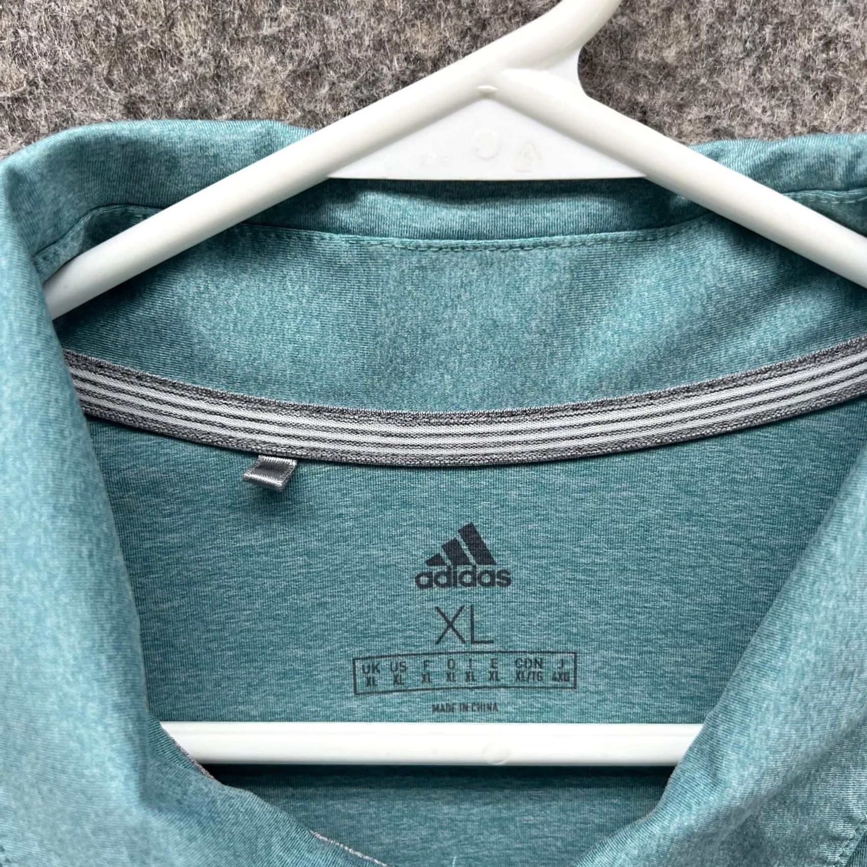 Adidas Adidas Polo Shirt Men XL Teal Blue Golf Preppy Trefoil Logo Button Collar Short Sleeve Size US XL / EU 56 / 4 - 6 Thumbnail