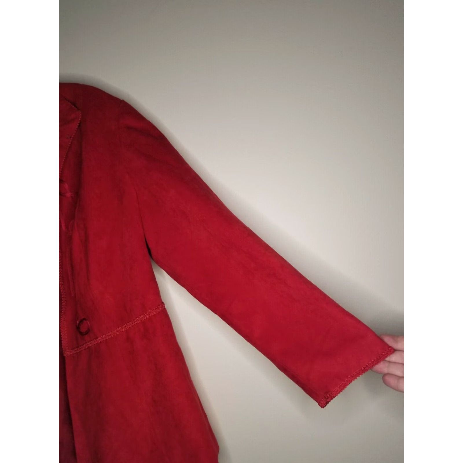 Vintage DRESSBARN Plus Size 16W Red Blazer Jacket Womens Size XXL / US 16-18 / IT 52-54 - 3 Thumbnail