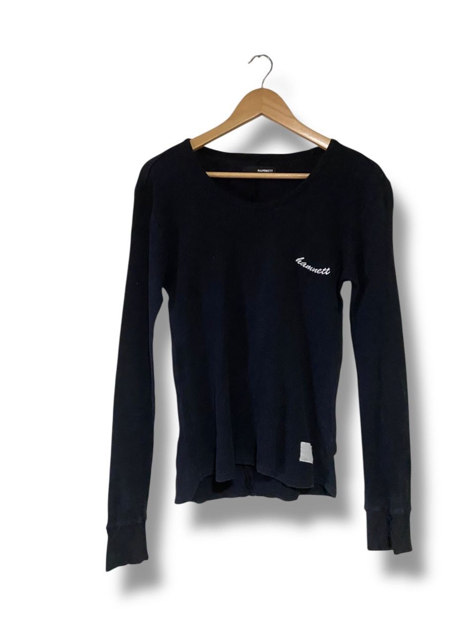 Japanese Brand Hamnett Thermal Waffle Long Sleeve Shirt (173) Size XXS / US 00 / IT 34 - 1 Thumbnail