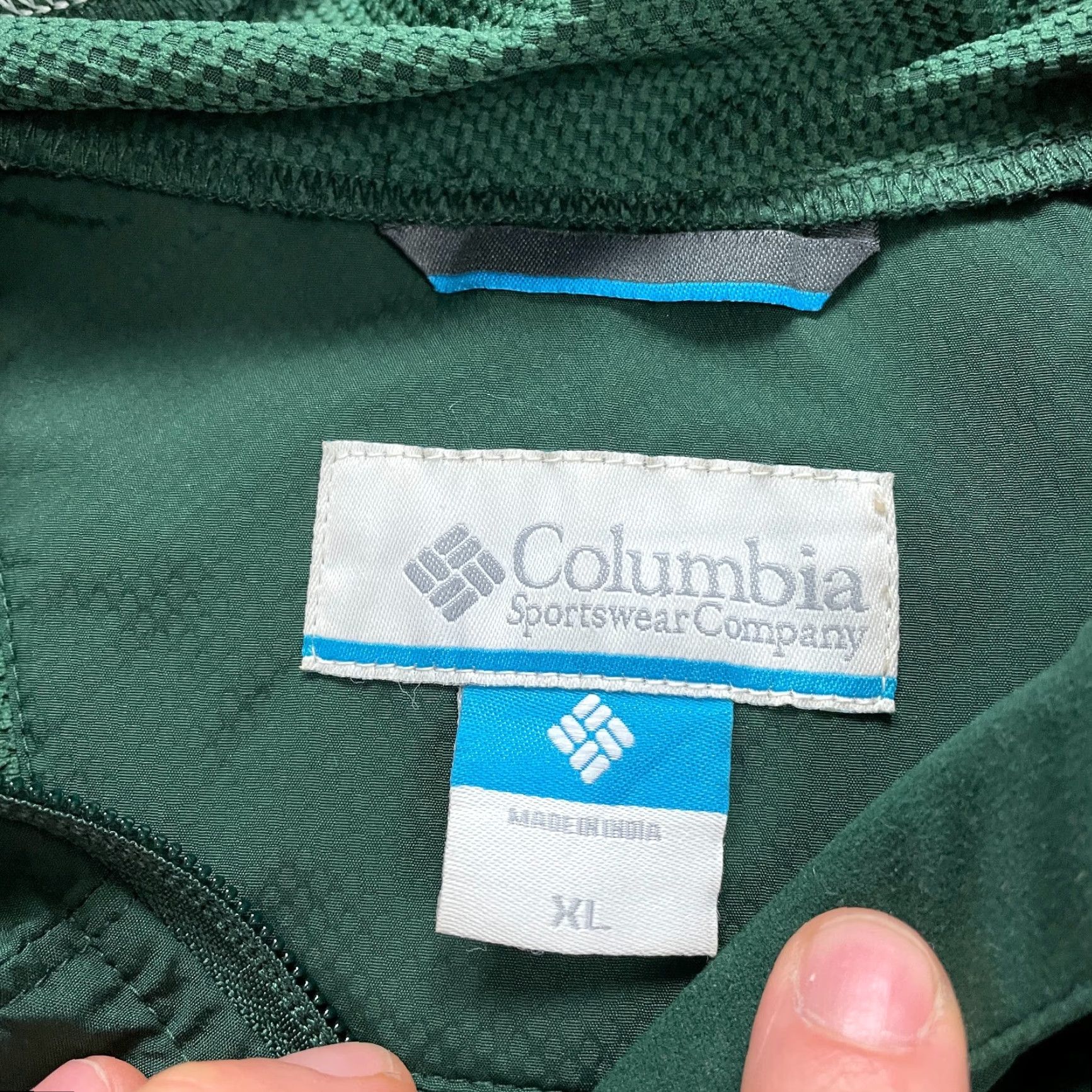 Vintage Columbia Windbreaker Jacket Womens XL Green Michigan State Spartans Size XL / US 12-14 / IT 48-50 - 6 Thumbnail