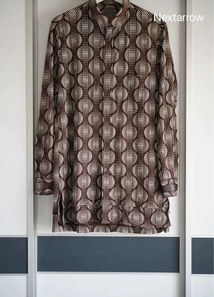Yohji Yamamoto 10Aw Double Psychedelic Shirt 2410-Nextarrow