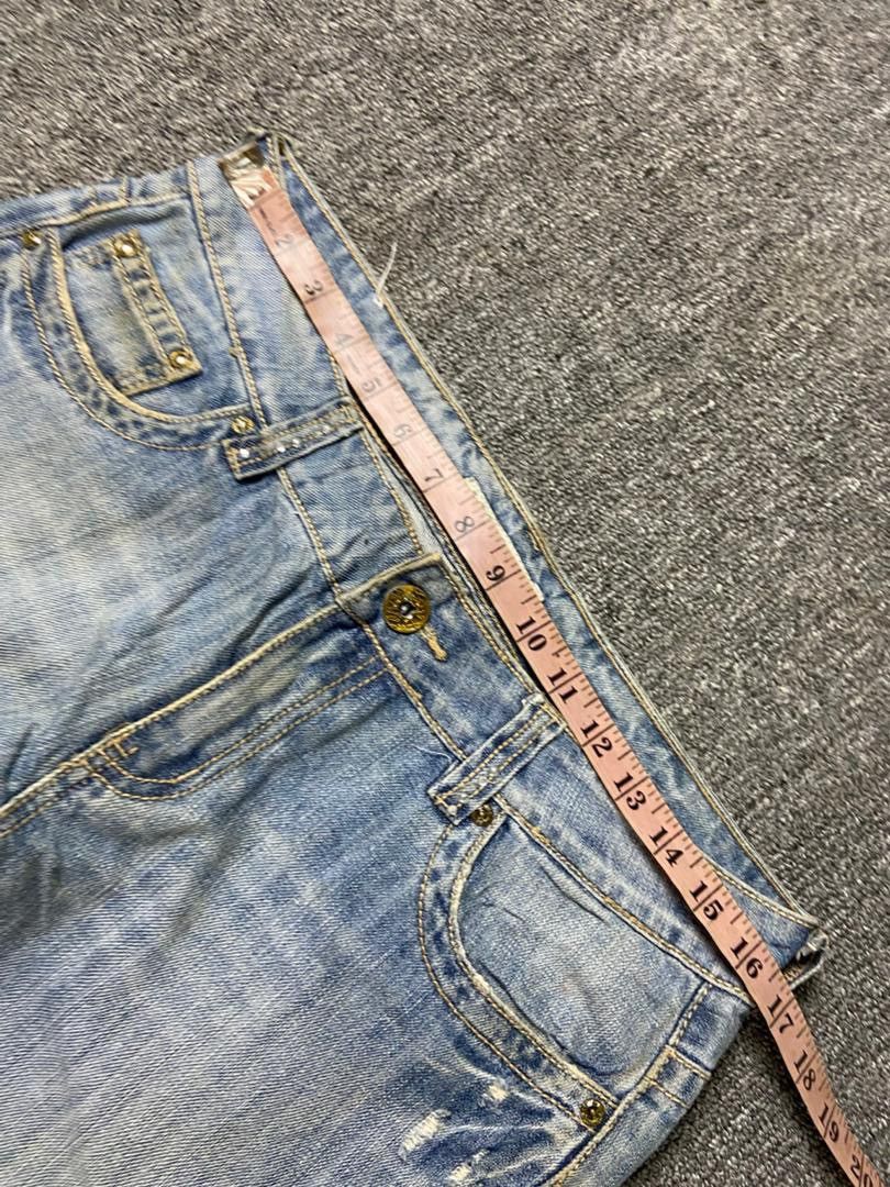 Japanese Brand JOYX Collection Distressed Ripped Jeans (204) Size US 33 - 7 Thumbnail